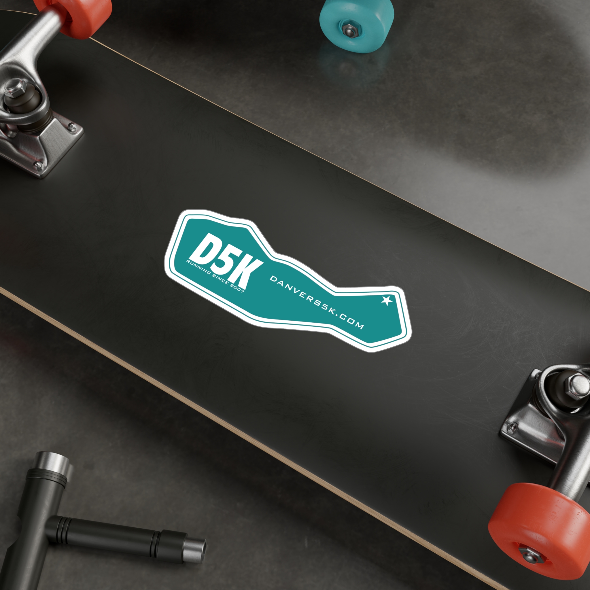 D5K Vinyl Cut Decal Stickers, map or oval - Image 1