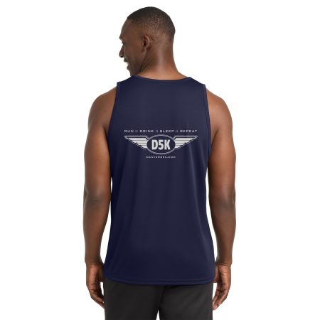 Men's Performance Wicking Singlet (Run :: Drink :: Sleep :: Repeat) - Image 3